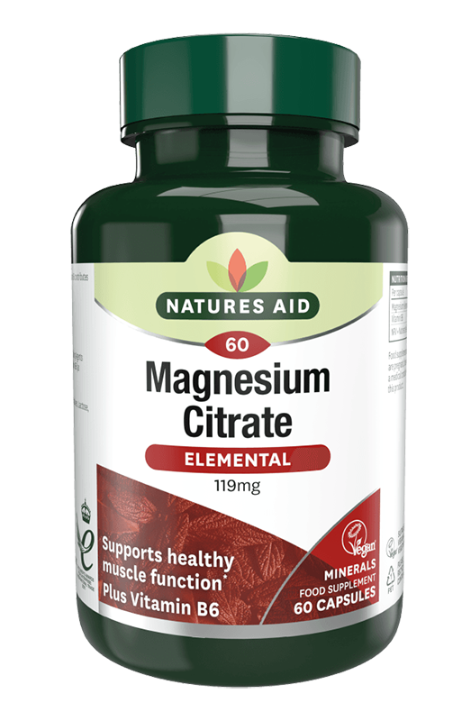 Natures Aid Magnesium Citrate Elemental 119mg 60 Caps